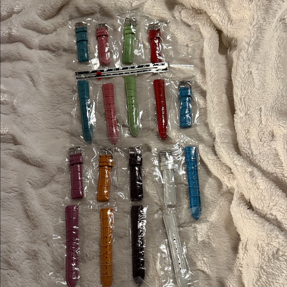 Colorful Wrist Watch Bands 9 Sets